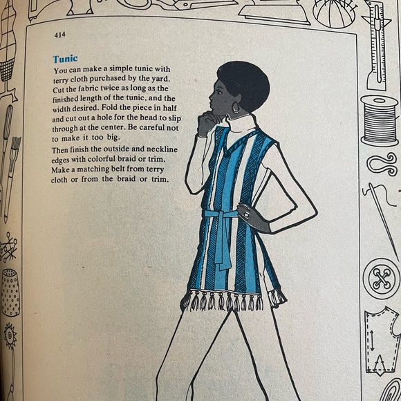 Vintage Sewing Book - Softcover large reference book - 1972 - Picture 9 of 13